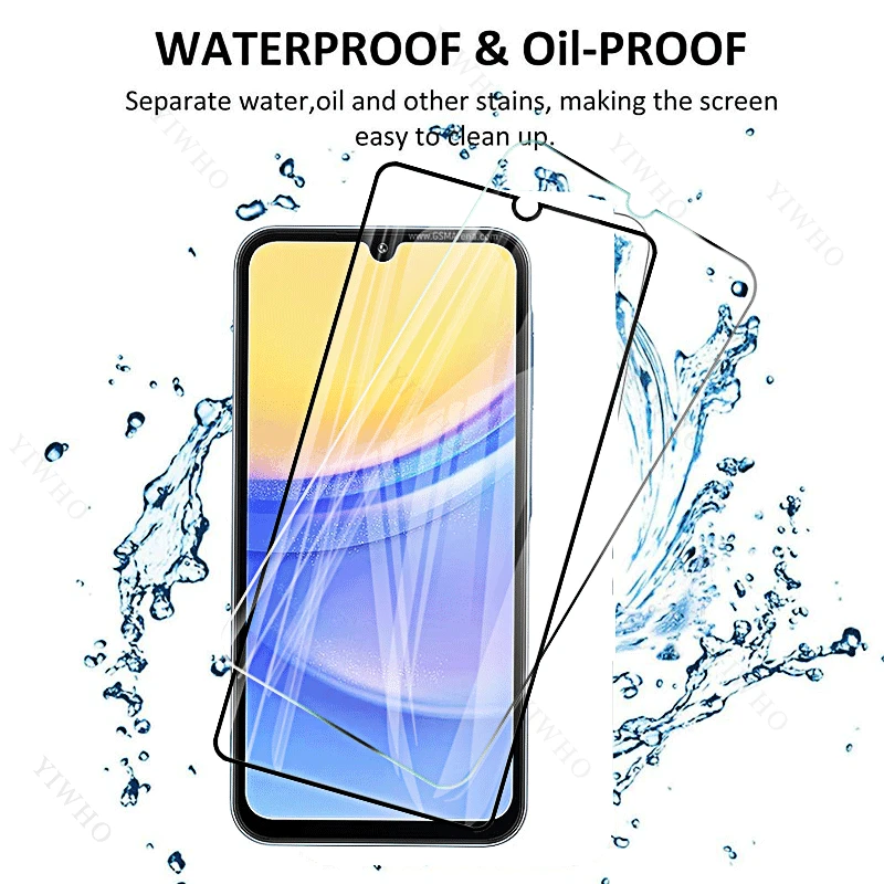 Protective Glass for Samsung Galaxy A15 5G 4G Screen Protector Camera Lens Tempered Glass Full Coverage Protective Film A 15