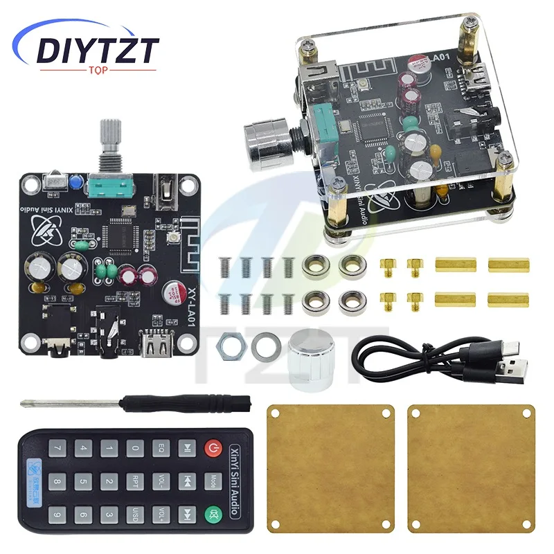 

XY-LA01 Audio Receiver Amplifier Board Lossless Fever HIFI 5.2 Bluetooth Decoding Board Player Type-C MP3 Decoder Board AUX USB
