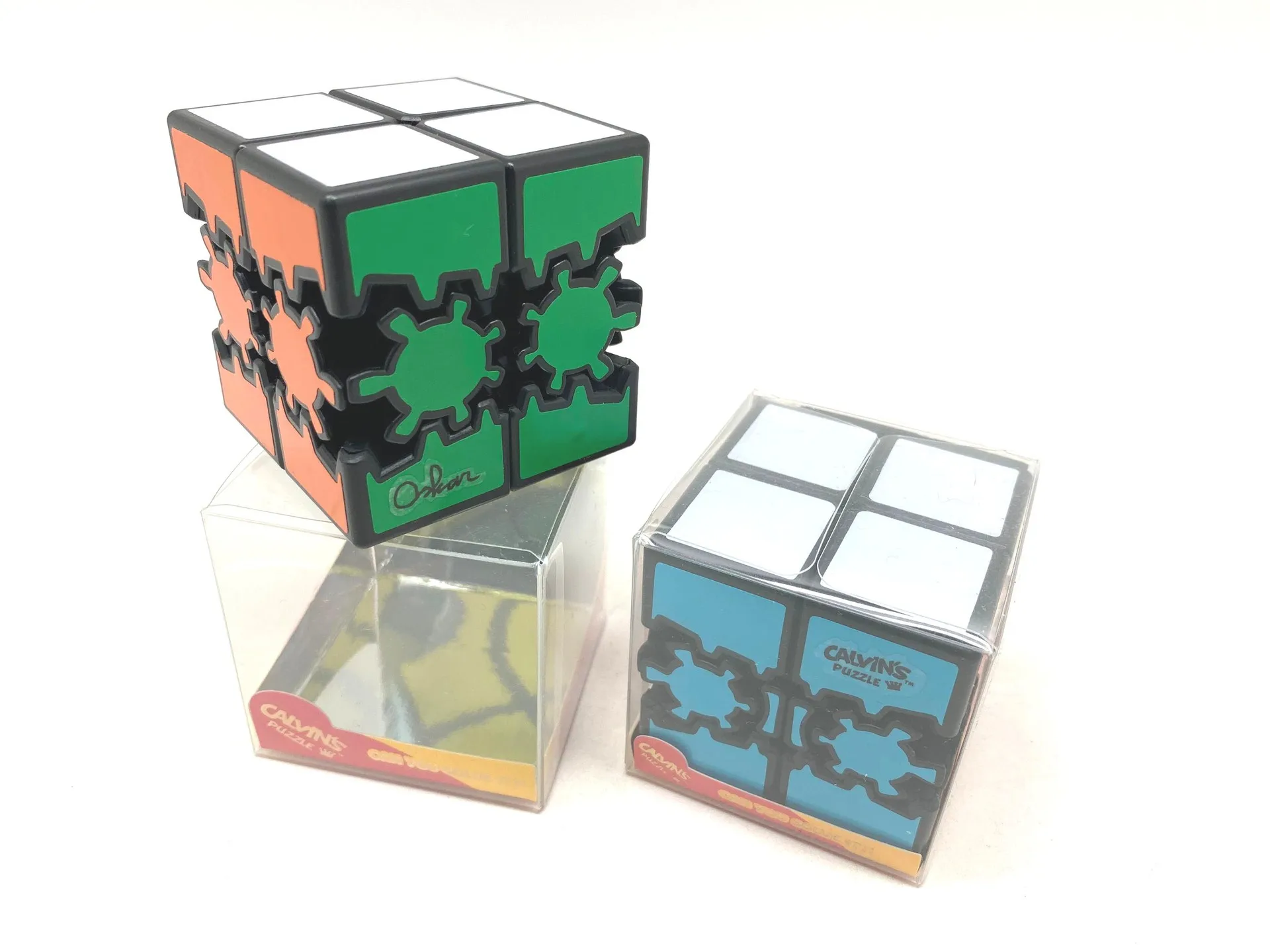 Cubo de quebra-cabeça de Calvin Bram & Oskar Gear 2x2 Cubo 2x2x2 Magico SpeedCube Brinquedos educativos