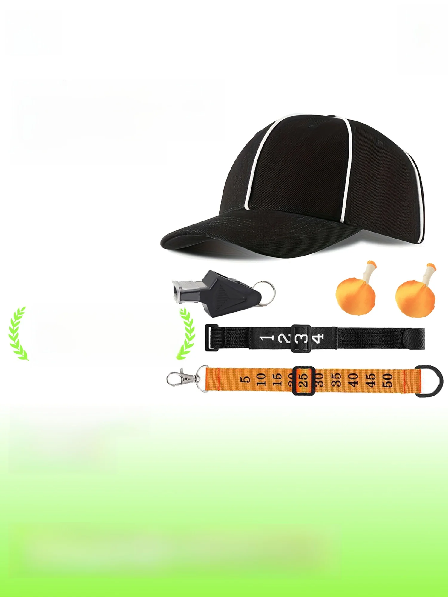 معدات حكم كرة القدم الأمريكية من XXBEAST تشمل صفارة وعلم خصر وقبعة لمباريات كرة القدم زي حكم محترف