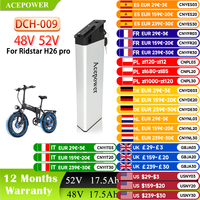 For Ridstar DC-26 Ridstar H26 pro Ebike Battery 48V 13Ah 16Ah 17Ah 17.5Ah Battery for Ridstar Winter H20 Folding Ebike Batteries