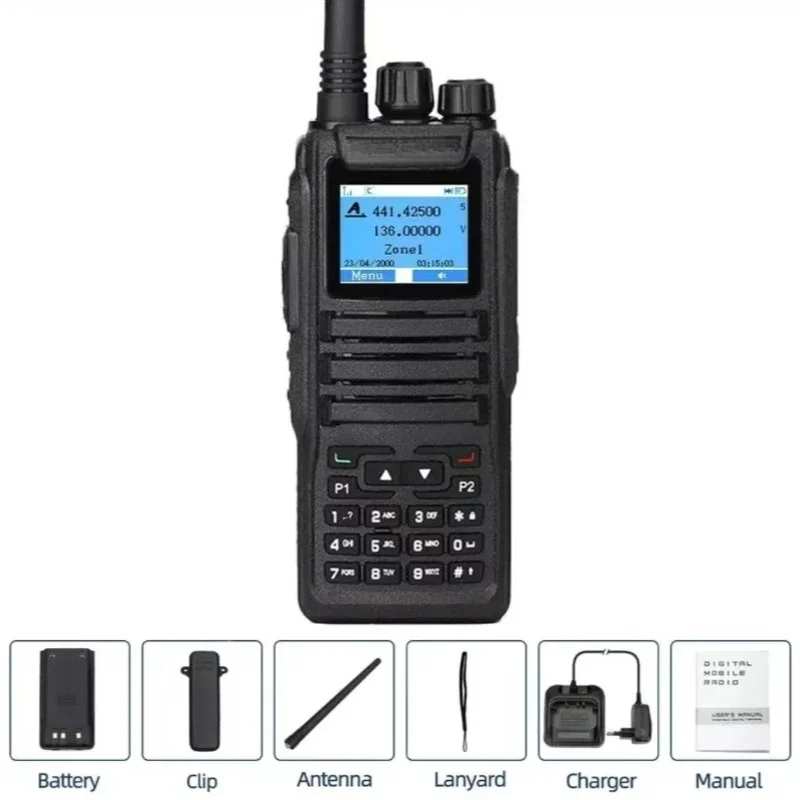 Walkie Talkie per Baofeng DMR DM-1701 OpenGD77 Dual Mode Analogico/Digi Radio bidirezionale Tier1 + 2 Dual Time Slot Ham Dual Band Radio FM