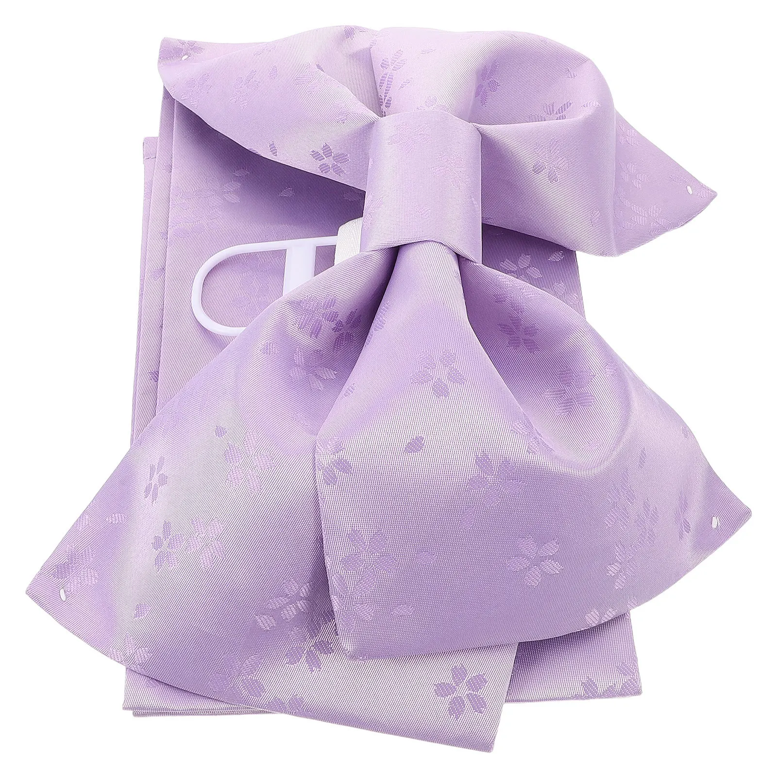 

Japanese Kimono Bow Belt Pre-Tied Floral Print Waistband For Women Yukata Robe Accessory Sash Adjustable Fashion Belt