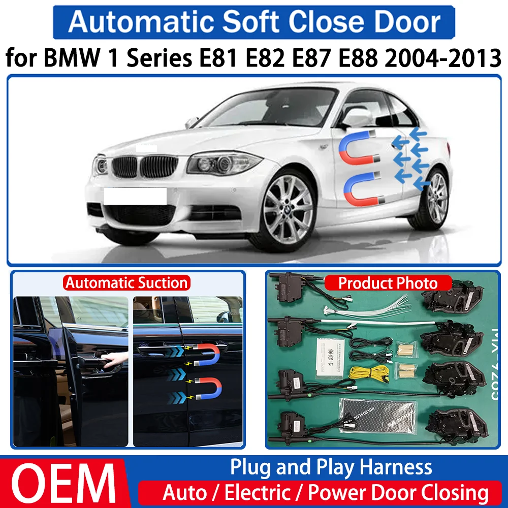 

for BMW 1 Series E81 E82 E87 E88 2004-2013 Car OEM Automatic Soft Close Door Electric Suction Kit Auto Power Closing System