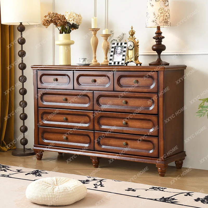 

medieval style solid wood storage, living room storage, drawers, chest of drawers, simple and modern