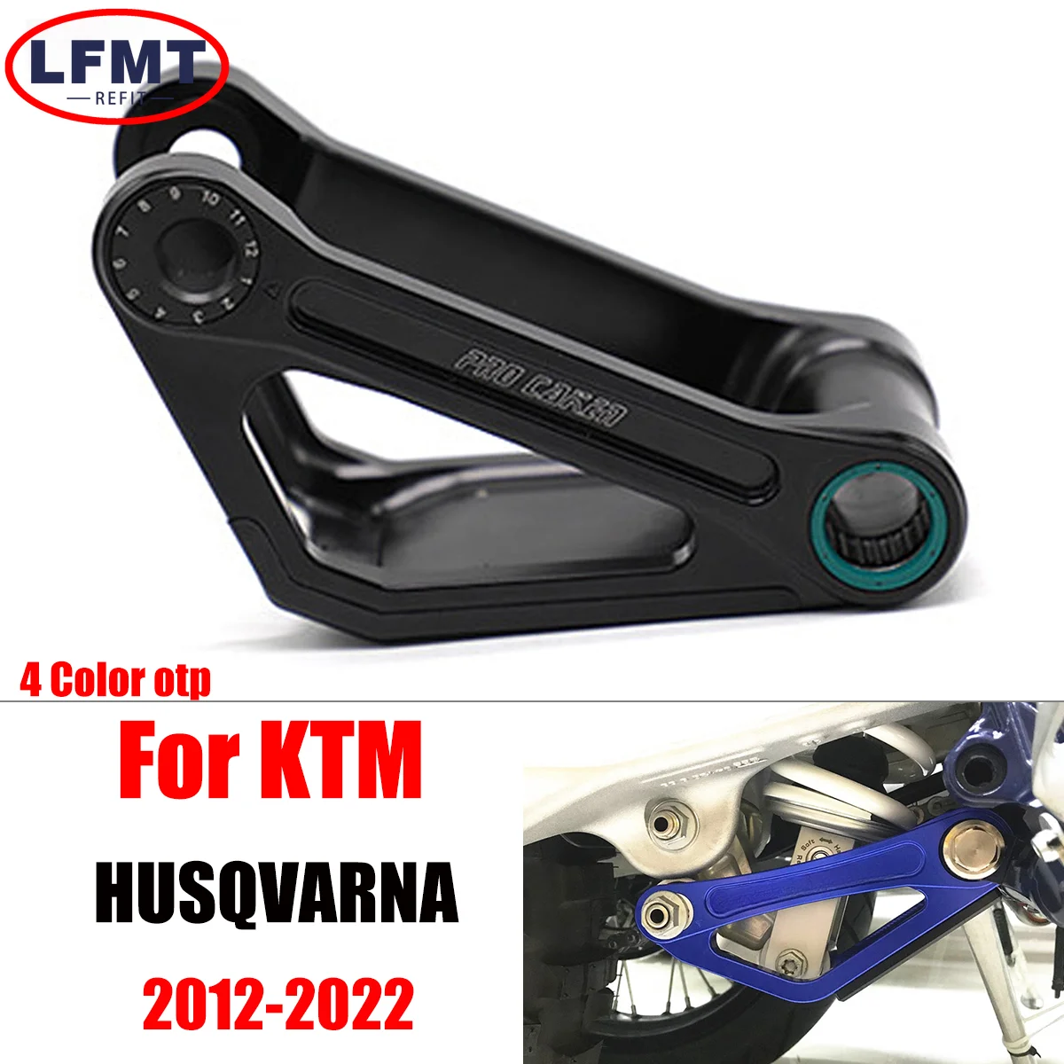 

For HusqvarnaRear Lowering Kit Lower Link Adjustable FX350 FX450 TC125 TC250 TE150 TE250i TE300i TX125i TX300i Motorcycle