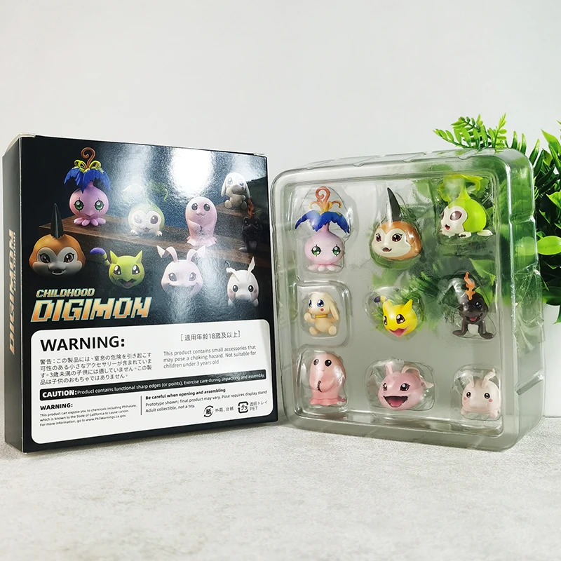 Digimon figura infantil gabumon pyocomon koromon mochimon tokomon plotmon anime figura bonito mini modelo de pvc brinquedo colecionável presente