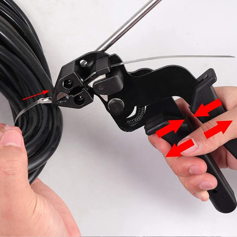 NEW Cable Tie Plier Fastening Strap Cable Tie Gun Automatic Cutting Tool Tension Stainless Steel Self-Locking Ties Hand Tools