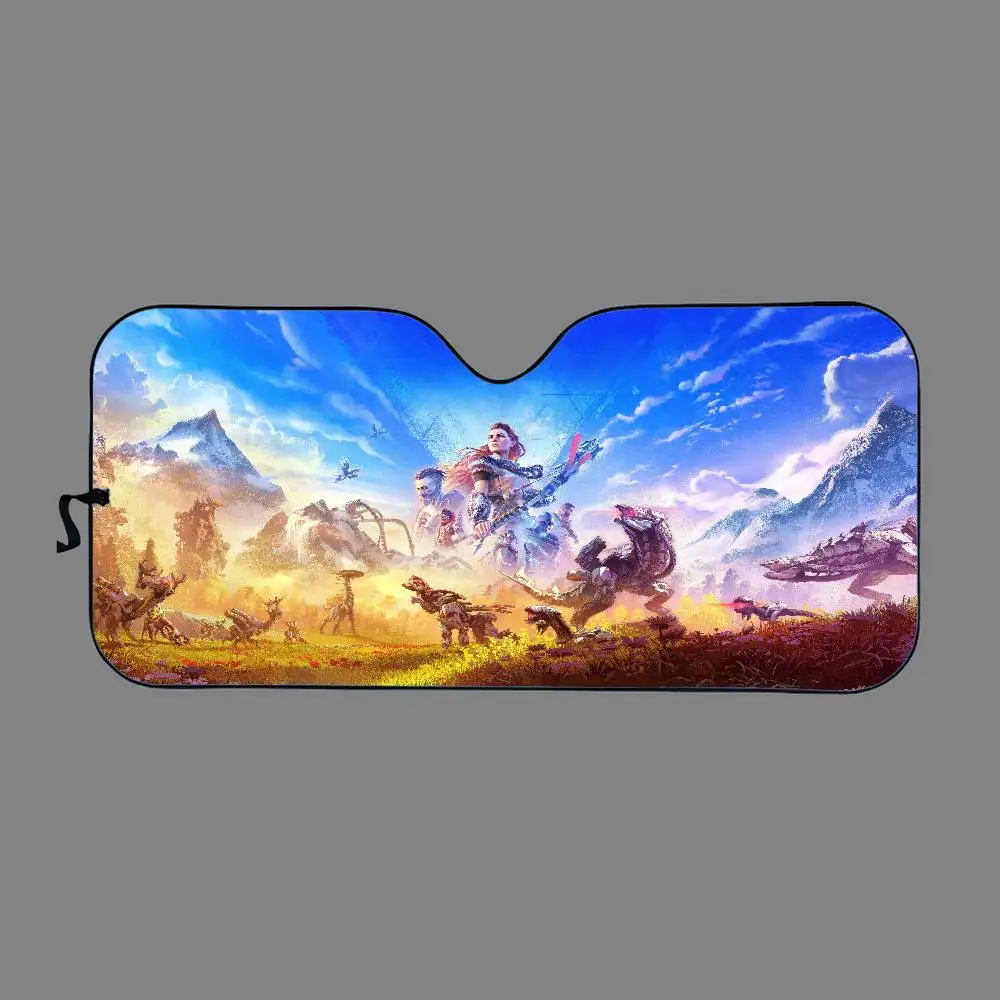 H-Horizon Z-Zero D-Dawn زجاج سيارة الشمس الظل طوي سيارة الجبهة يغطي مظلة السيارة لملحقات السيارات كتل الأشعة فوق البنفسجية