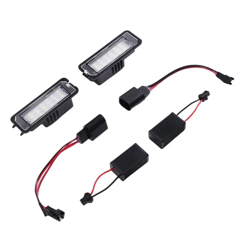 

A82M-LED License Plate Light For For VW Golf MK4 MK5 MK6 Passat CC EOS Polo Scirocco Number Plate Illumination