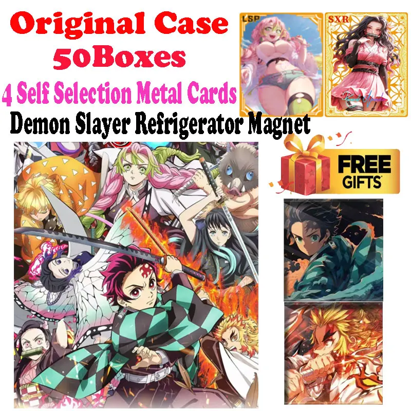 

2024 Lastest Case Wholesale Demon Slayer Acrylic Refrigerator Magnet Card Japanese Anime Mitsuri Tanjiro CCG TCG Hobbies Gift