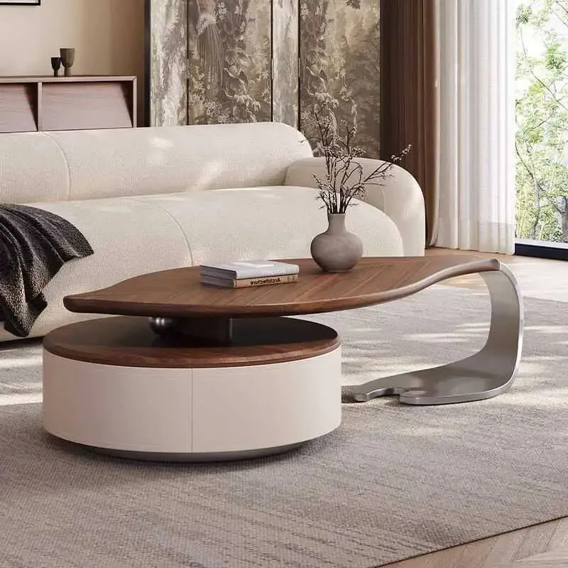 Industrial Space Saving Coffee Table Decorative Vintage Center Table Creative European Table Basse Modern Home Furniture