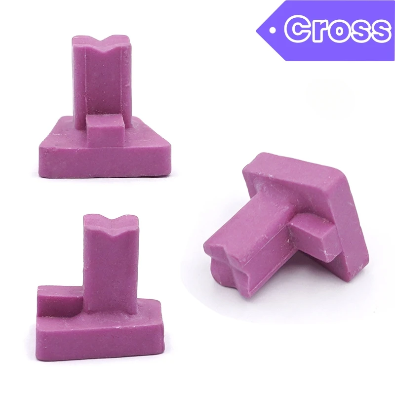 20 قطعة صينية إطلاق السيراميك للأسنان رف حرق لعلبة فرن تاج الخزف الفردي أداة سيراميك مختبر الأسنان (طرف/متقاطع/مسطح/فتحة)