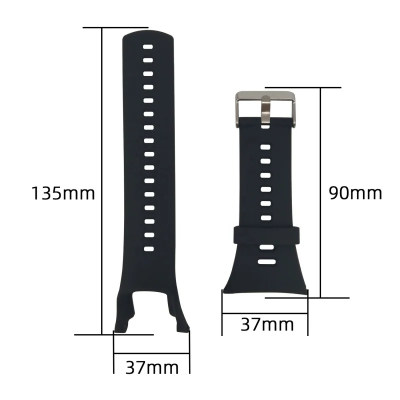 New Sport Adjustable Silicone Band Watch Straps For Suunto Ambit 1 2 3 wristband Soft Watch Band