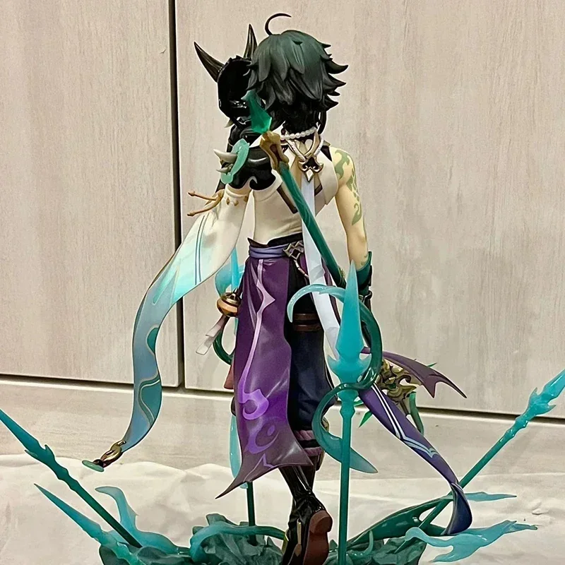 Genshin Impact Anime Figure Xiao Action Figure Paimon Qiqi Figure Collectible Doll Kawaii Pvc Ornaments Desktop Toy Boy Kid Gift