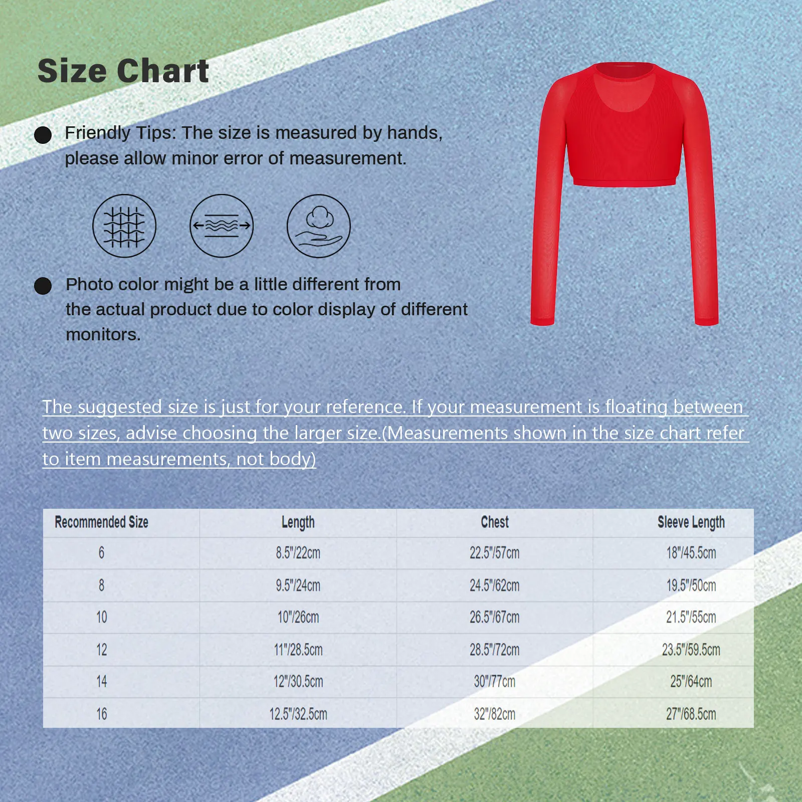 Teen Girls Sports Tops Yoga Workout Running Clothes Long Sleeve Mesh Crop Top with Built-in Vest for Jazz Hip Hop Street Dance