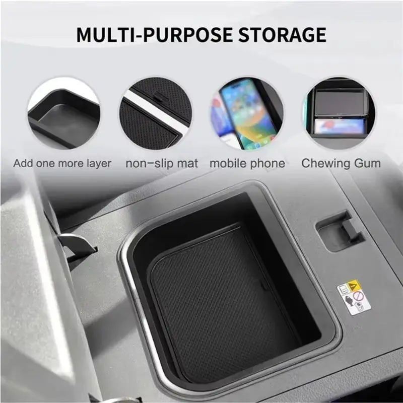 A60E-2024-2025 For Toyota Land Cruiser Prado 250/Lexus GX550 Car Armrest Storage Box Center Console Storage Tray