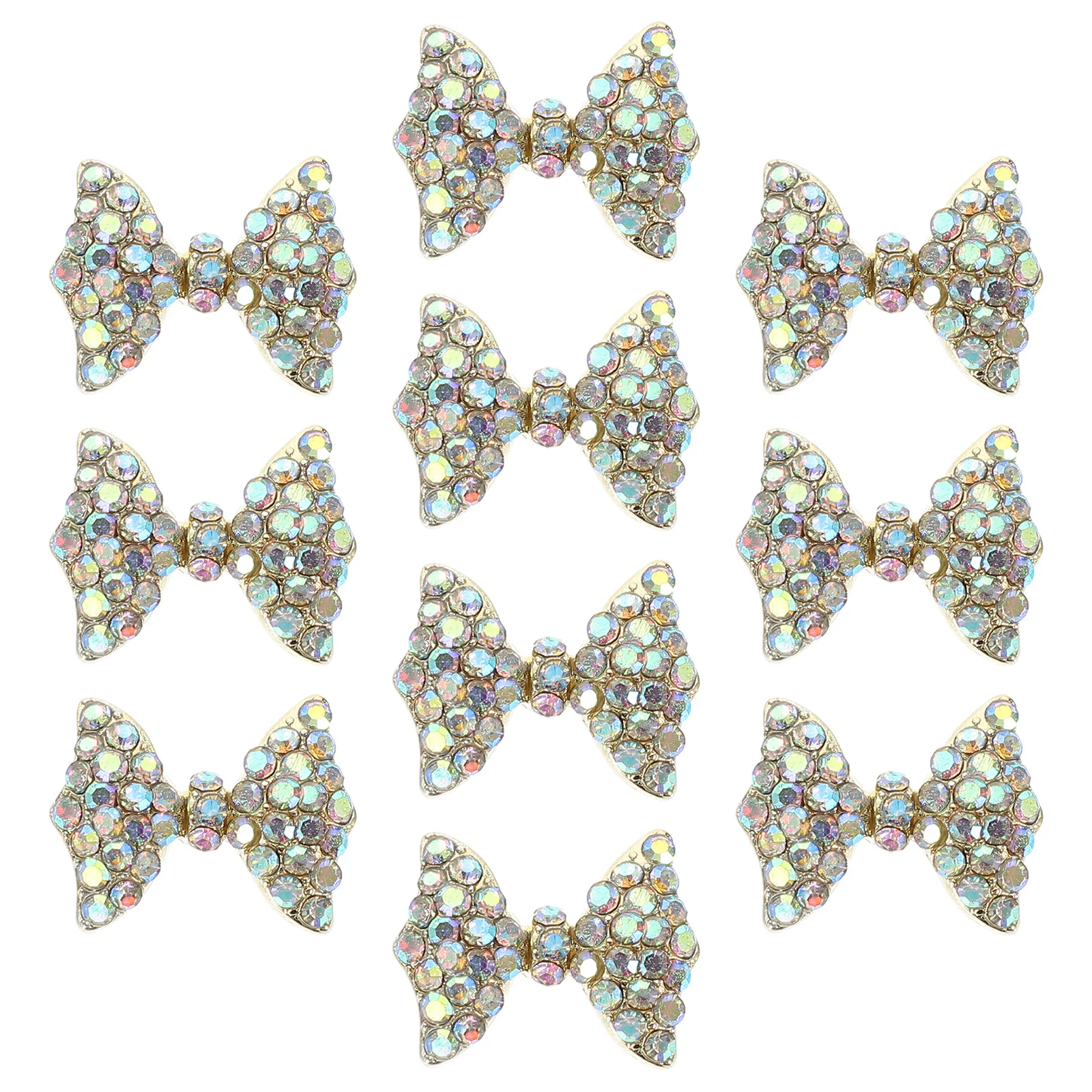 

10 шт., украшения для ногтей с узлом-бабочкой, высококачественный сплав, сделай сам, украшения для дизайна ногтей, принадлежности для маникюра, блестящие подвесные шпильки