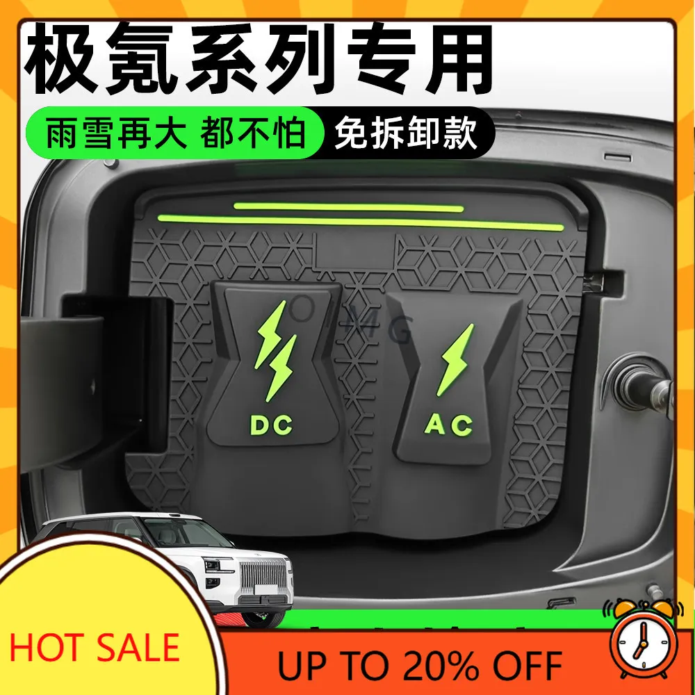 OIMG For Zeekr 001 7X 007 009 9X Charging Gun Rain Cover Fuel Door Charging Port Cover Waterproof Exterior Accessories Custom Fi