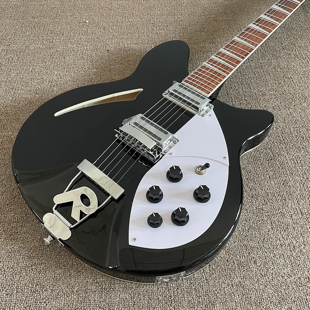 high quality electric guitars, 360 6 strings guitar, black color， free shippings