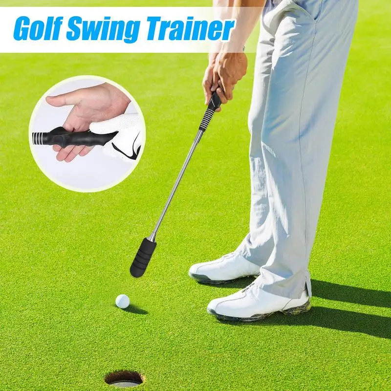 Golf Swing Trainers Telescopic Swing Speed Trainer Golf Grip Training Aid แบบพกพา Golf Practice Sticks เทรนเนอร์ฝึกซ้อมกอล์ฟ