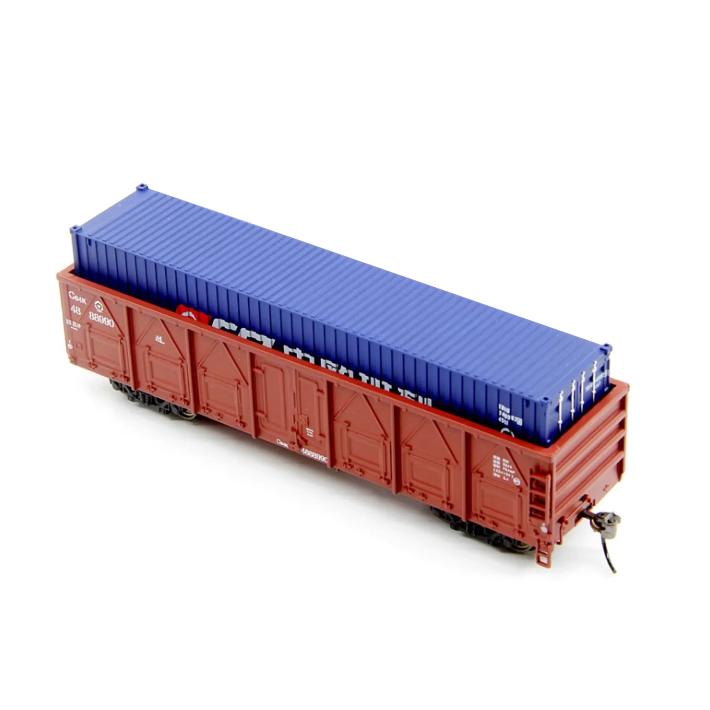 

HO1/87 China Railway C64K Container Freight Car Model (Comes with a complimentary container model)