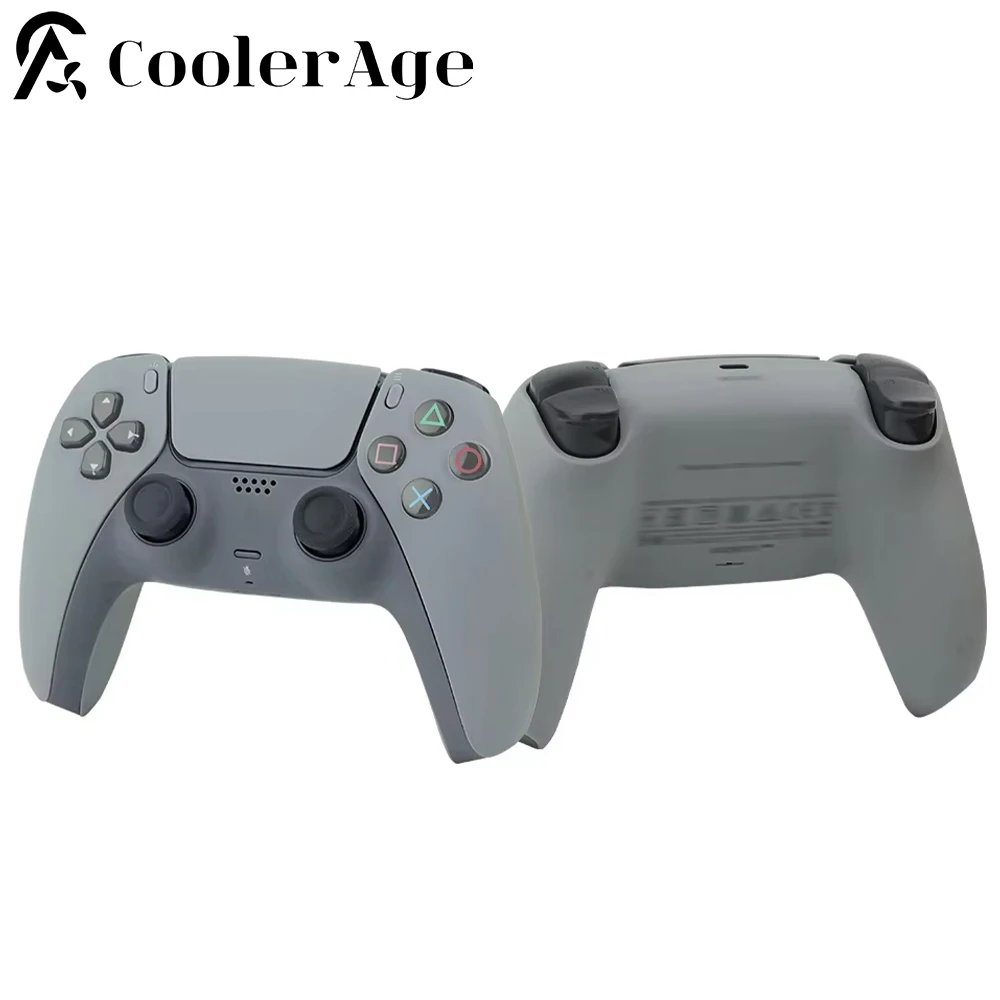 Limited 30th Anniversary for PS5 Controller Shell Front Back Cover Grey Crystal Button Replacement BDM-010/020/030/040/050