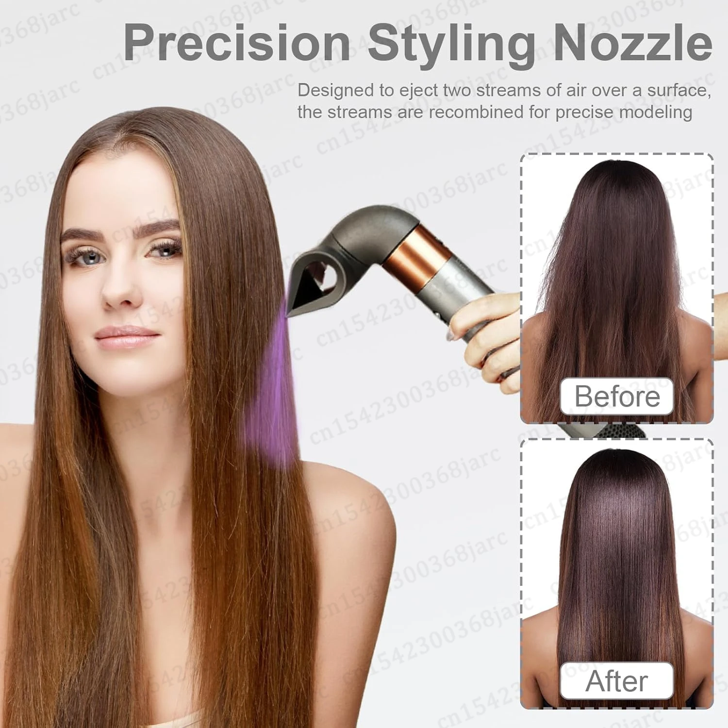 Precision Styling Hair Styler Nozzle For Dyson Airwrap HS01 HS05 SenCiciMen X9 Hair Dryer Professional Blade Concentrator Nozzle