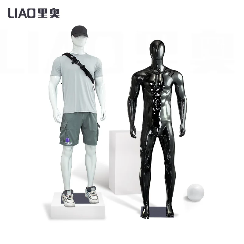 Fashion Clothing Store High-quality Male Boutique Display Plastic Male Mannequin Muscle Man Models Full-body Mannequin Men Dummy