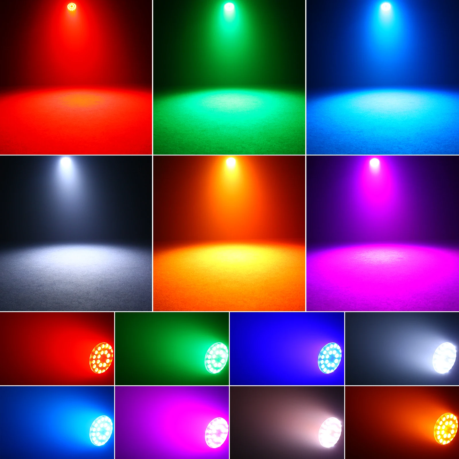 U'King 4 قطعة إضاءة مقاومة للماء الاسمية الخفيفة 24x15 واط RGBWA + UV 6IN1 LED ضوء المرحلة DMX512 ستروب تأثير ل ديسكو الرقص حفلة DJ الخفيفة