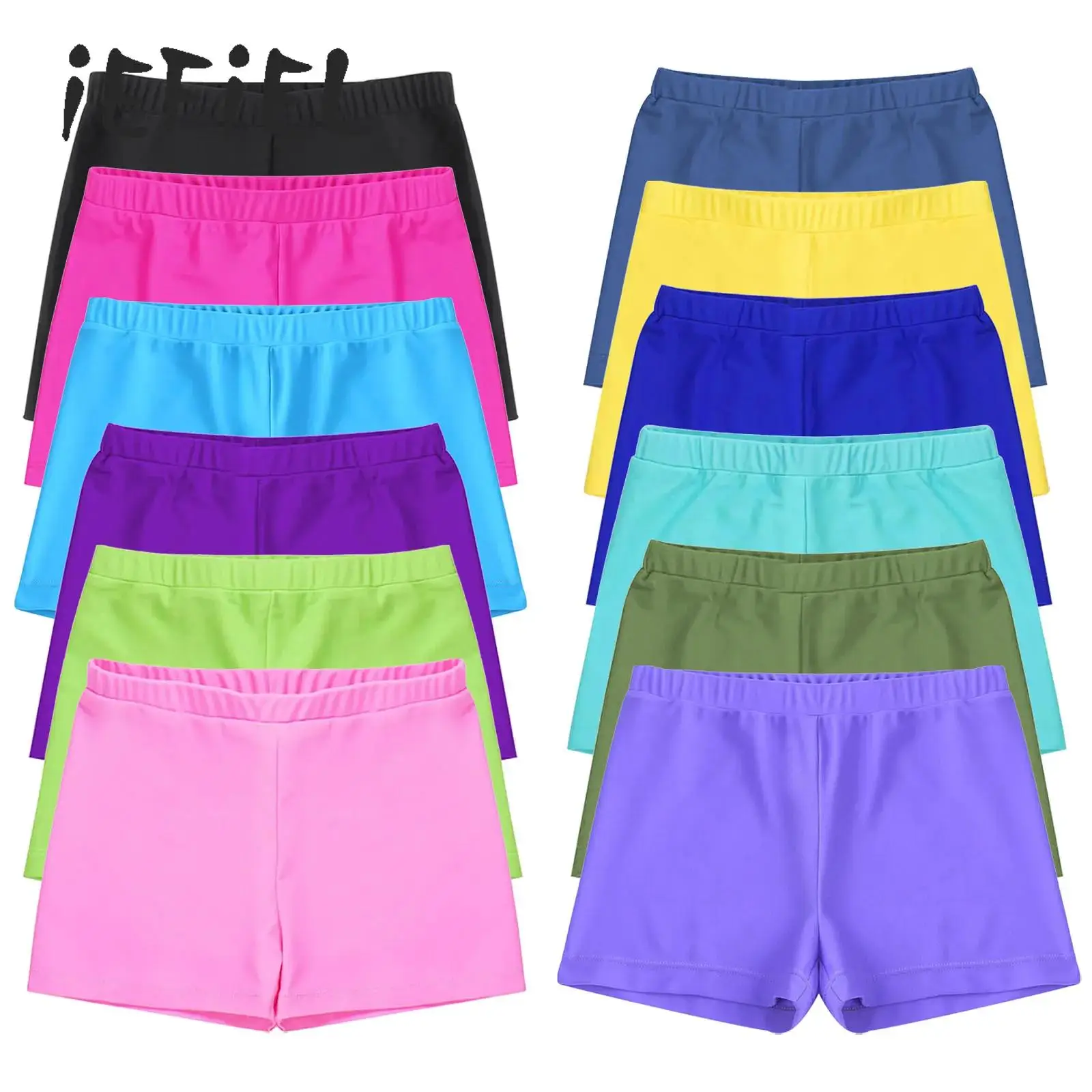 Candy Color Surf Girls Swimming Trunks Quick-dry Elastic Board Shorts Sun Protection Swimsuits Swim Bottoms Beach Bathing Suit