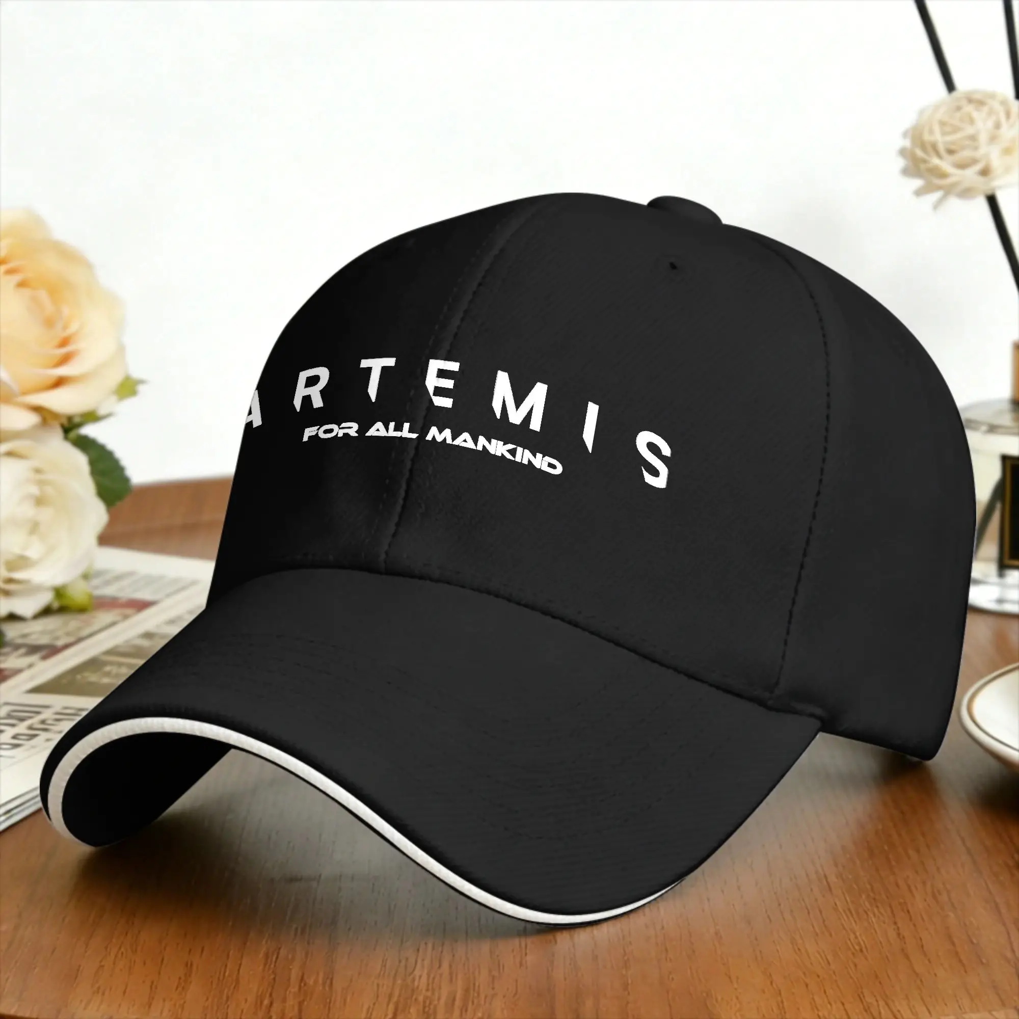 Artemis Mission Phrase Insignia Logo Baseball Cap  Outdoor Sports Sun Visor Trucker Hat Classic Baseball Caps