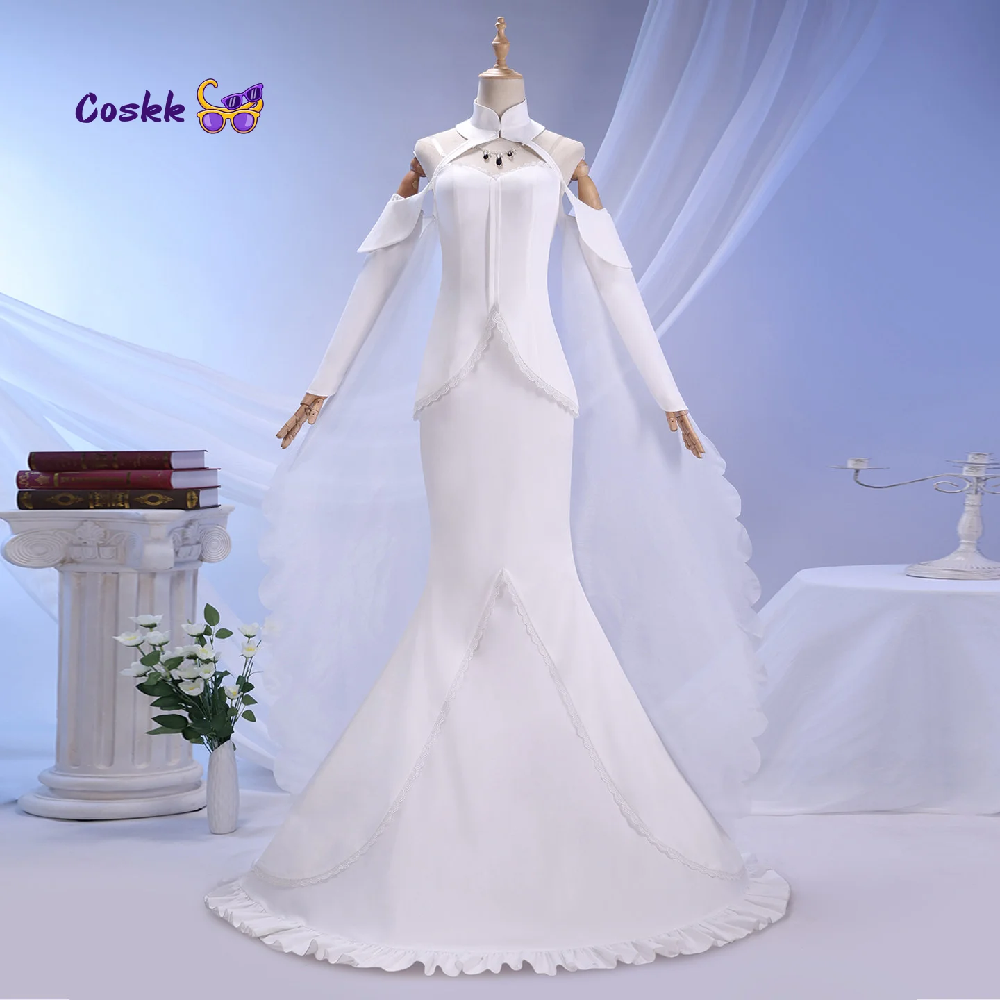 Emilia Cosplay Costume Wedding - đánh giá và giá Anime Cosplay Party