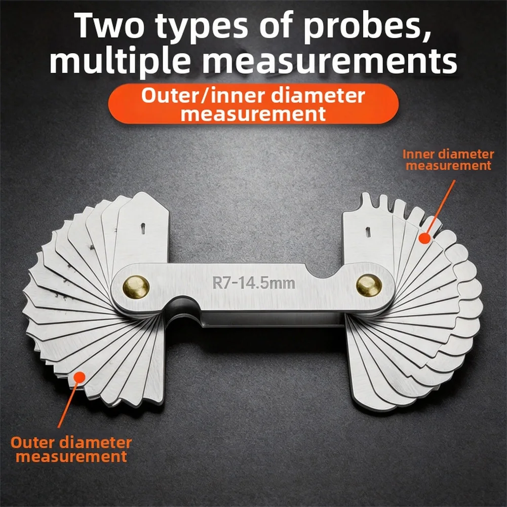Thickness Measurement Feeler Gauge Set Engraved Scale Rust Resistant Clear Markings Wear Resistant Precision Measurement Tool