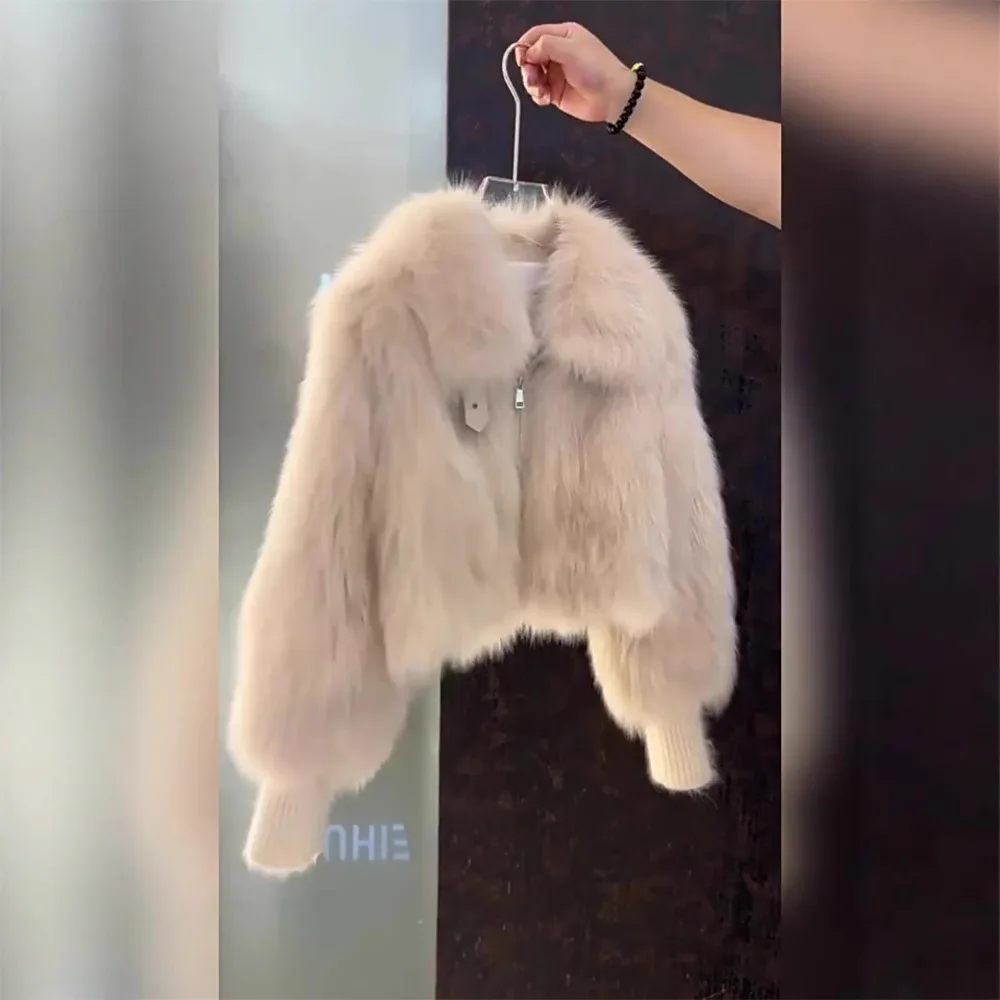 

Thickened Short Fur Coat Fur Warm Sweet Style Women's Jacket China Manufacturer Youth Spring Autumn Winter Outerwear