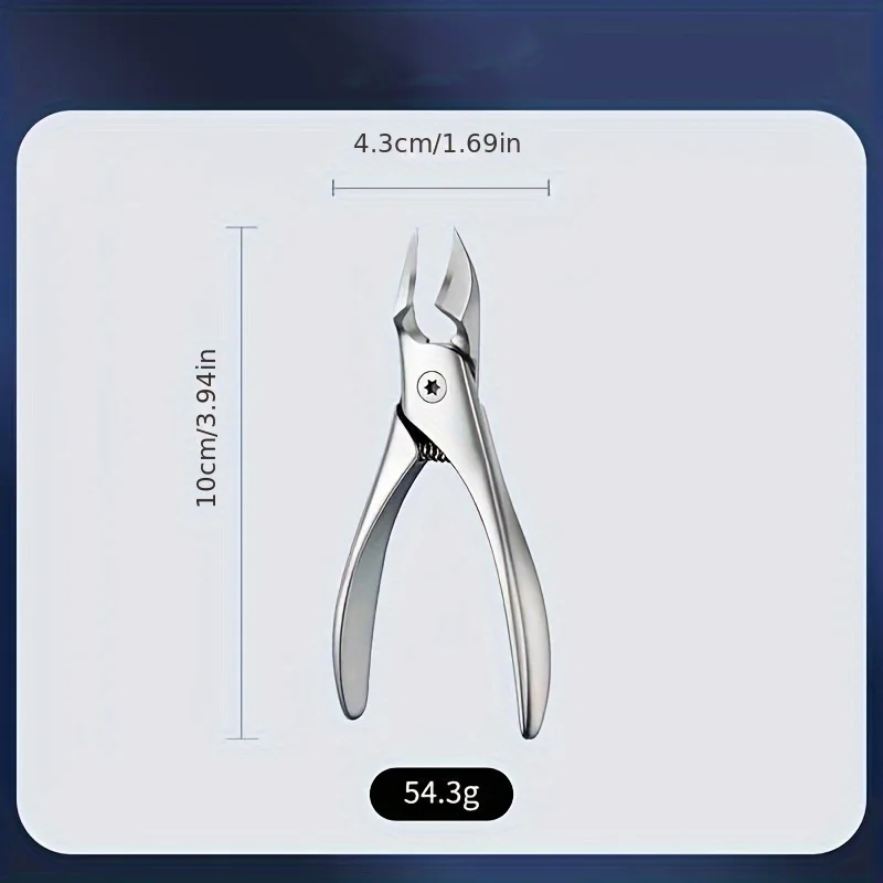 Stainless Steel Toenail Clippers with Eagle Beak Design | Precision Trimming for Ingrown & Thick Nails, Includes Tweezers, Odor- view 5