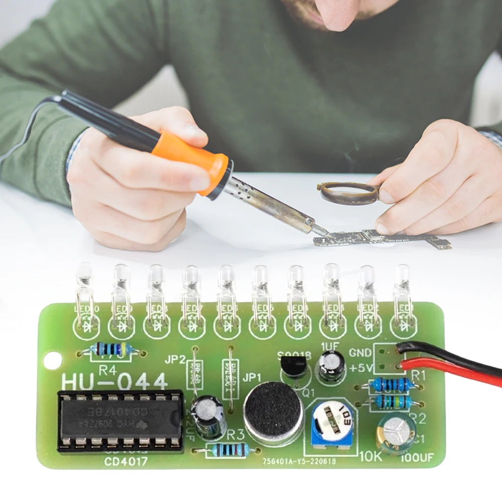 Water Flowing LED Light Suite CD4017 LED Module DIY Kit Fun Electronic Production Teaching Training Module