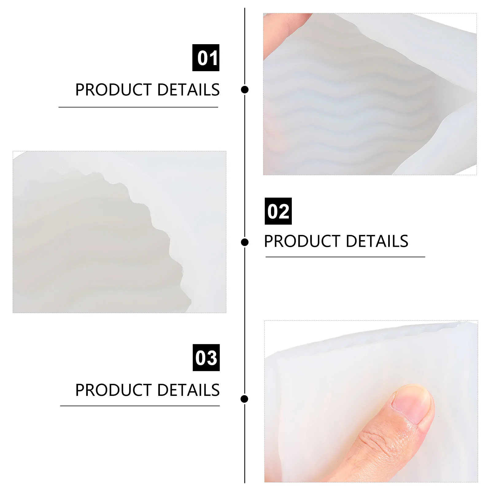 

White Silicone Mold Durable Diy Scented Candles Making Molds Reusable Craft Mold For Handmade Soap Sculpture Diy Manual