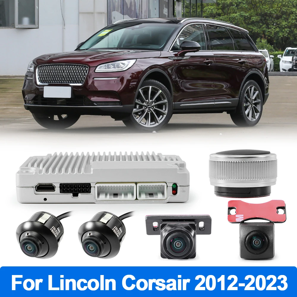 Car Bird Super Panoramic Aerial View System for Lincoln Corsair 2012 2013 2014 2015 2016 2017 2018 2019 2020 2021 2022 2023