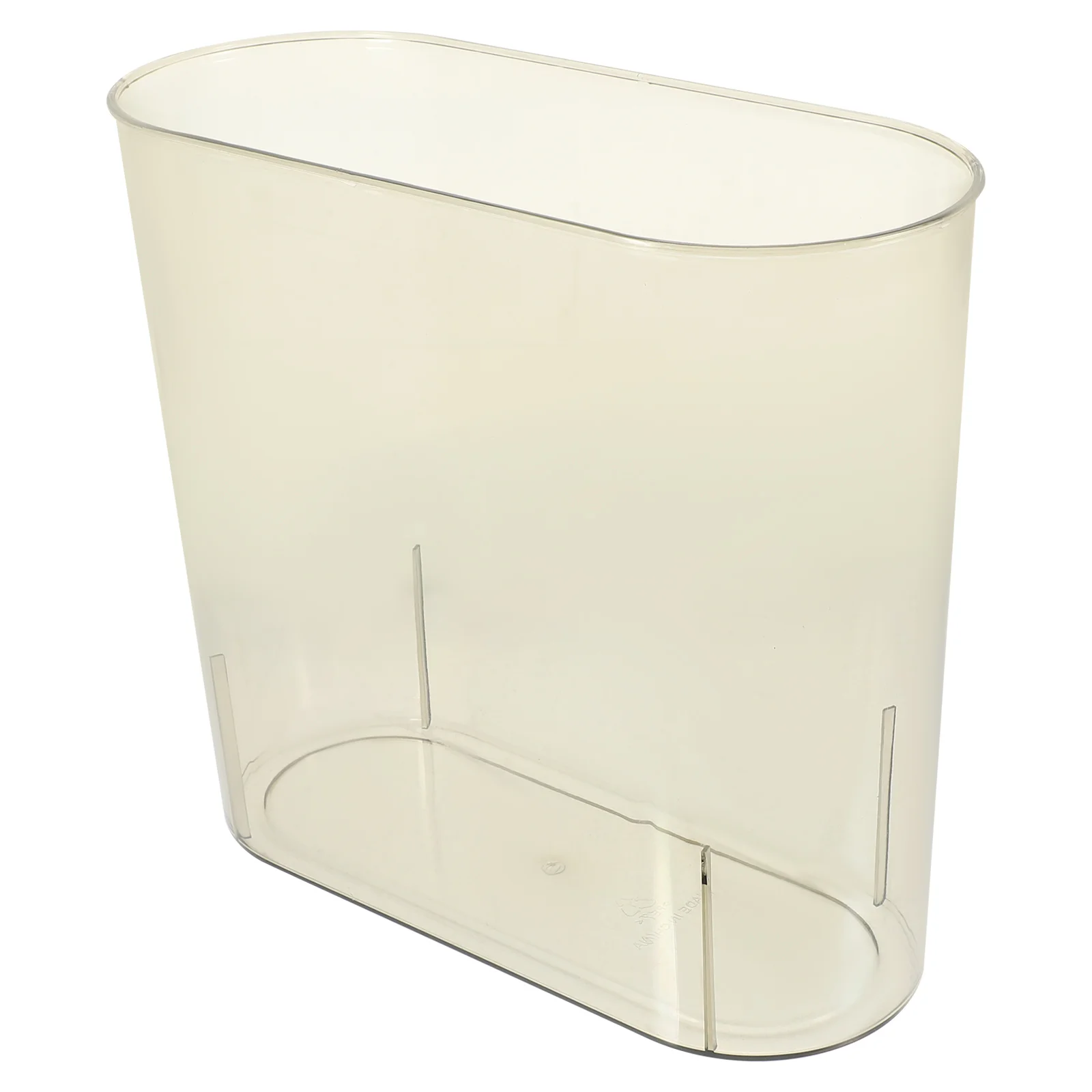 سلة المهملات الصغيرة تصميم نحيف شفاف لغرفة النوم والحمام والمطبخ والمكتب صندوق المهملات البلاستيكي الشفاف حاوية القمامة المنزلية #5