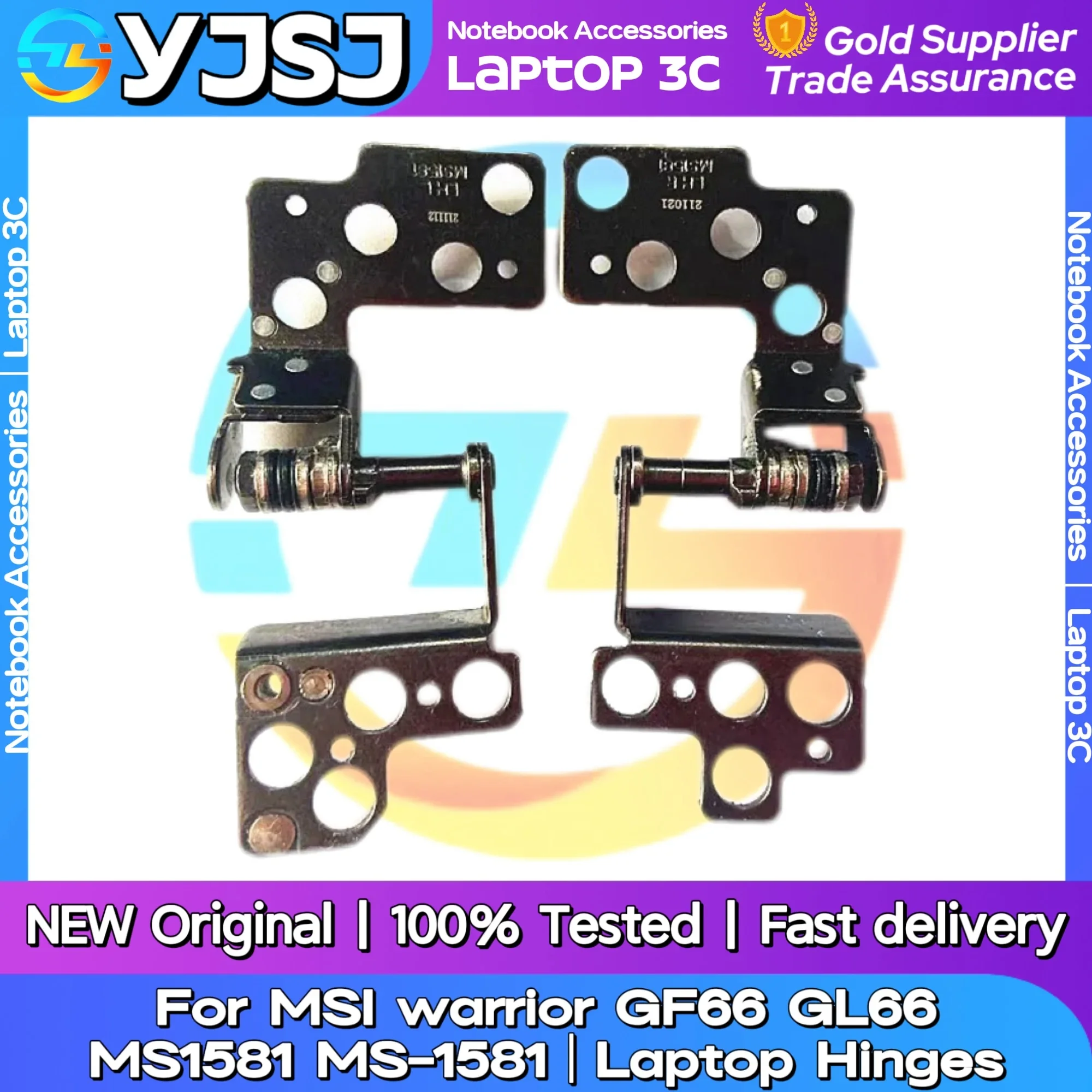 

New Original Laptop Notebook Hinges For MSI warrior GF66 GL66 MS1581 MS-1581 LCD Screen Hinge LCD shaft
