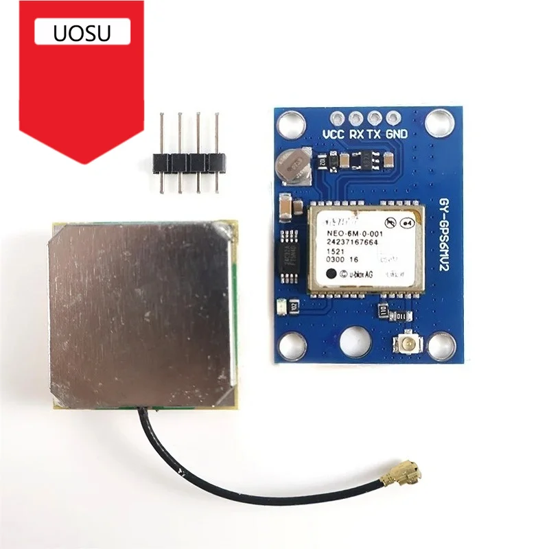 NEO-6M GPS Module with Ceramic Antenna EEPROM Backup for Arduino ESP32 STM32 UAV Drone Data Logger DIY Electronics
