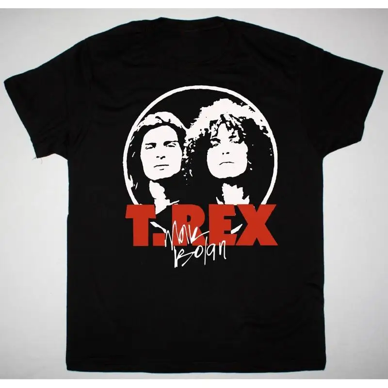 Vtg T REX Marc Bolan Music Lover Heavy Cotton Black Shirt S 5XL BL127