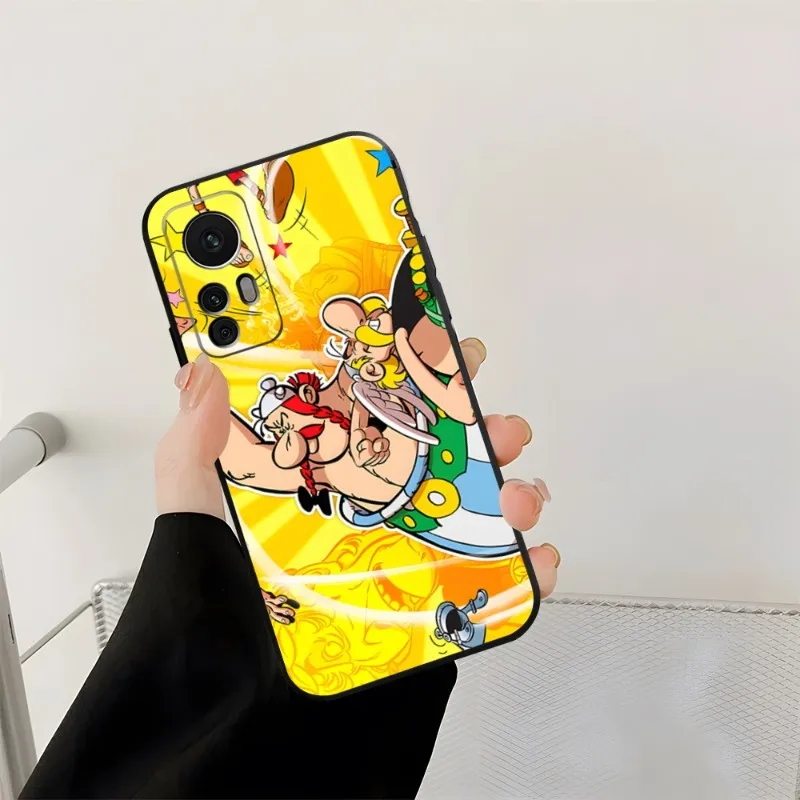 Asterix And Obelix Phone Case Fundas For Redmi Note 12S 12 11S 11 10 9S 8T 7 8 9 9T 10X A2 Pro Plus Black Silicone Cover