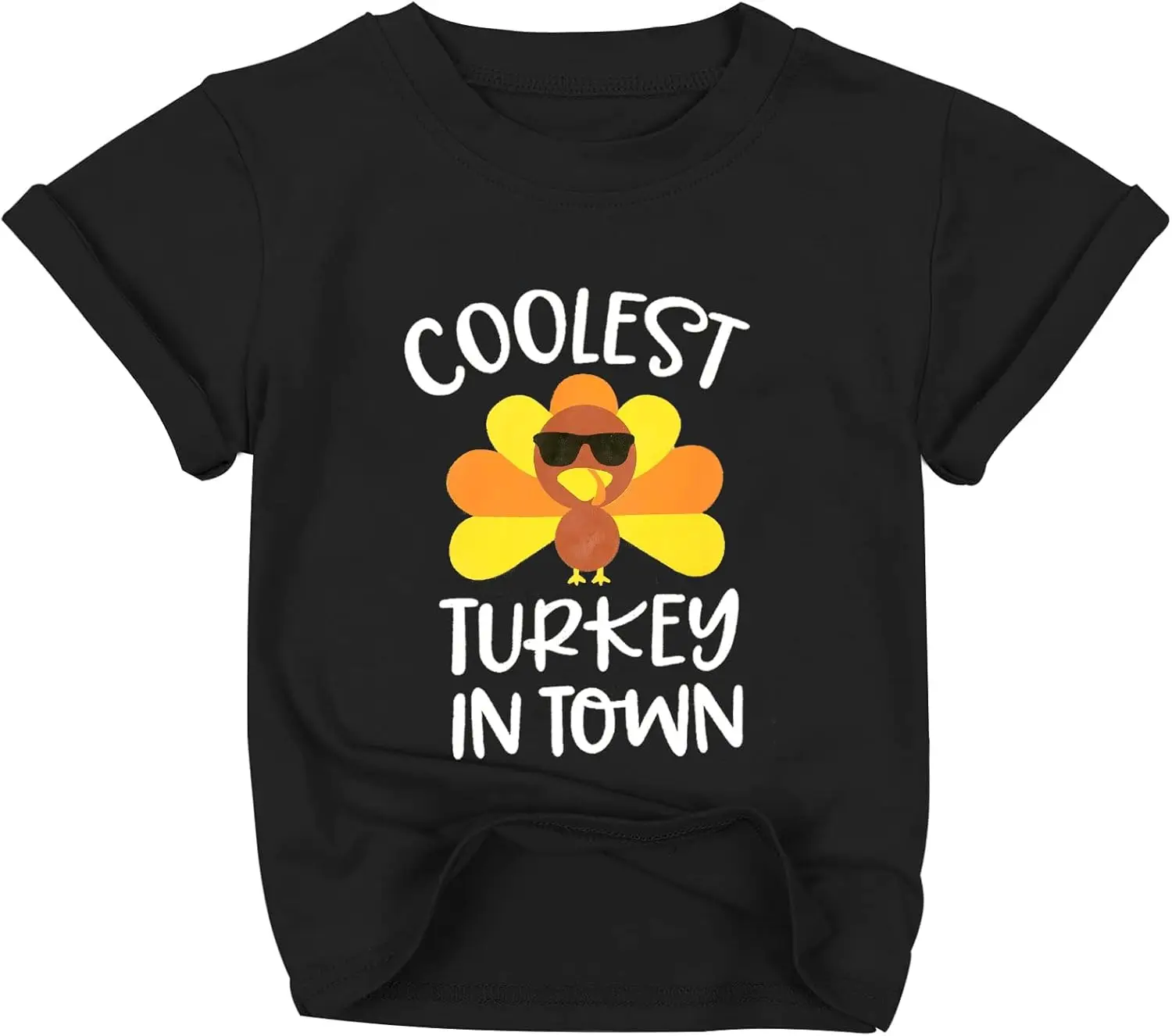 

Рубашка на День Благодарения для малышей, самая крутая футболка в Турции в городе, забавные повседневные футболки с короткими рукавами и рисунком Турции