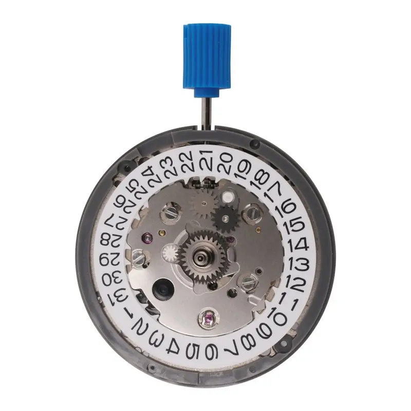 NH34 High-Precision Watch Movement NH34 GMT Function Calendar 3O'Clock Automatic Movement Mechanism-White Calendar-A55K