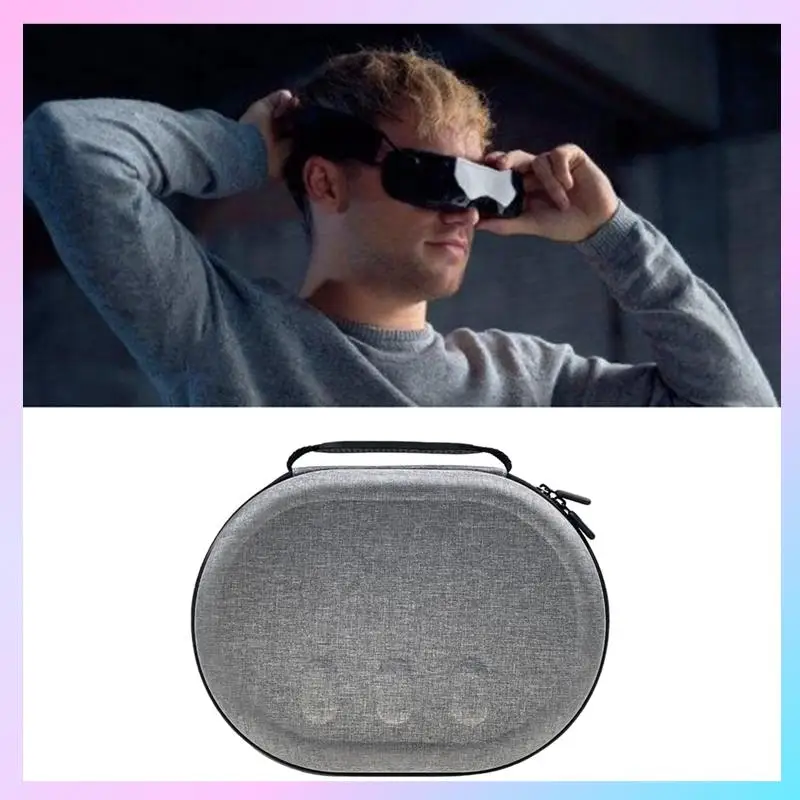 

AB25-1 шт., гарнитура для очков Vr, ручной жесткий чехол с защитой из ЭВА, универсальная сумка для хранения VR, серая сумка из ЭВА для Oculus Quest 3