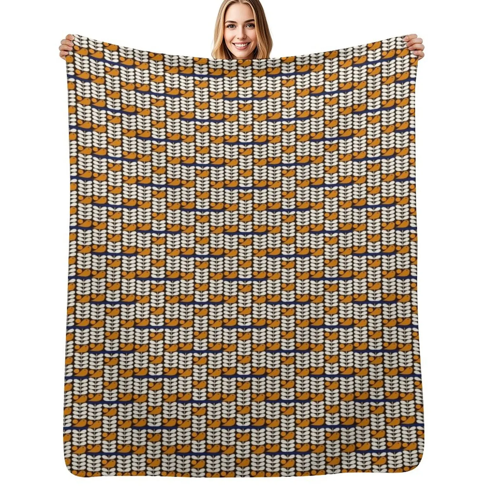 

orla kiely birds, kiely pattern, orla kiely design, Throw Blanket Stuffeds Flannel Fabric Quilt Tourist Blankets