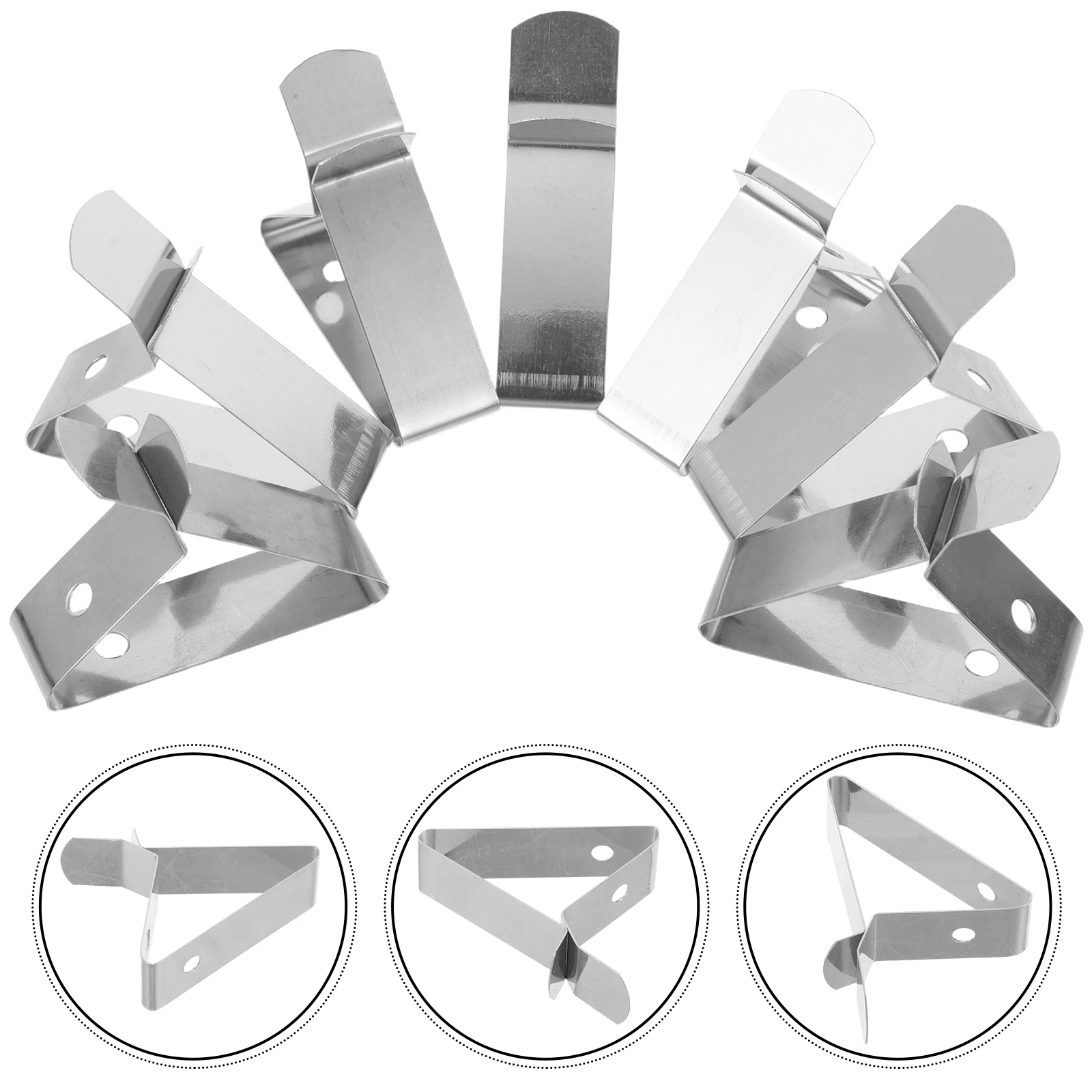 

8pcs Food Grade Thermometer Pot Holder Stainless Steel Temperature Probe Clips For Coffee Cups Barbecue Fryer Non-Scratch Safe