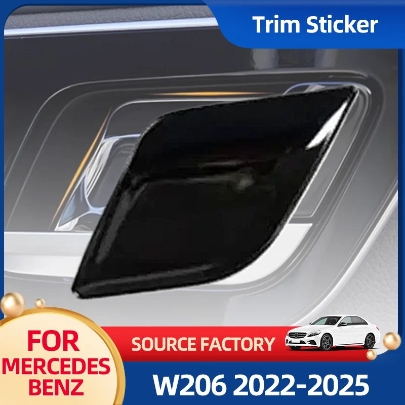 

Interior Stickers Car door bowl sticker Interior Door Bowl Protective Sticker Stainless Steel For Mercedes-Benz C Class W206 202